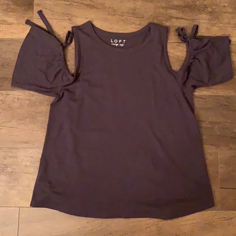 Loft Vintage Soft Cold Shoulder Top